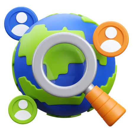 Global Survey  3D Icon