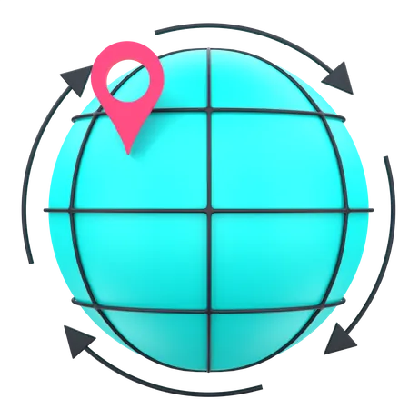 Global Targeting  3D Icon