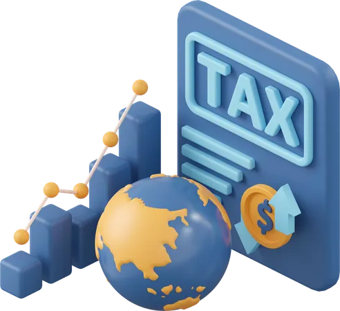 Global Tariff Hike  3D Icon