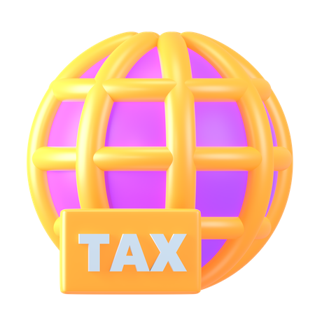 Global Tax  3D Icon