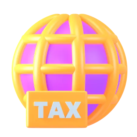 Global Tax  3D Icon