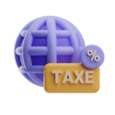 Global Tax  3D Icon