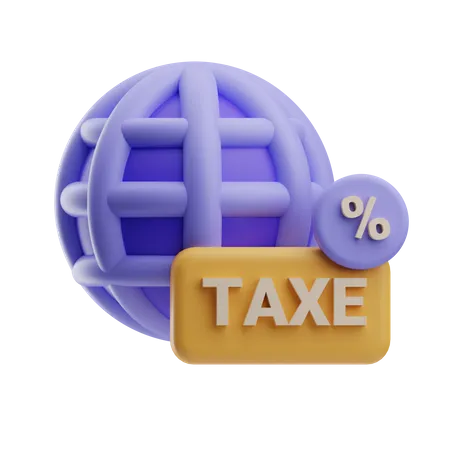 Global Tax  3D Icon