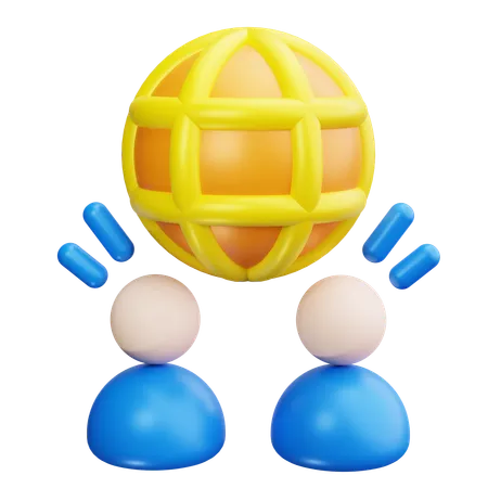 Global Team  3D Icon