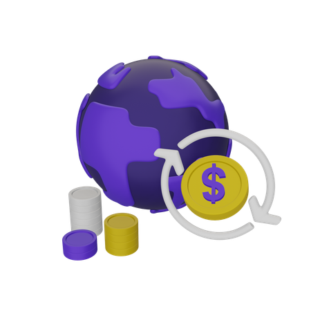 Global Transfer  3D Icon