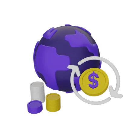 Global Transfer  3D Icon