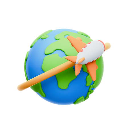 Global Travel  3D Icon