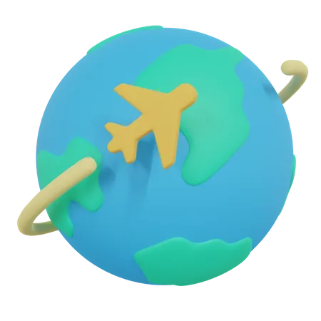 Global Travel  3D Icon