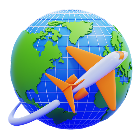 Global Travel  3D Icon