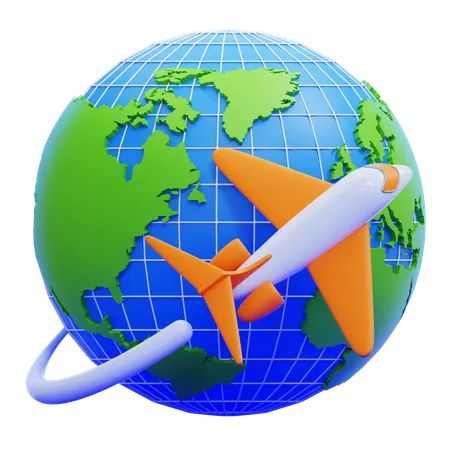 Global Travel  3D Icon