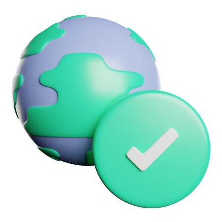 Global Verify  3D Icon