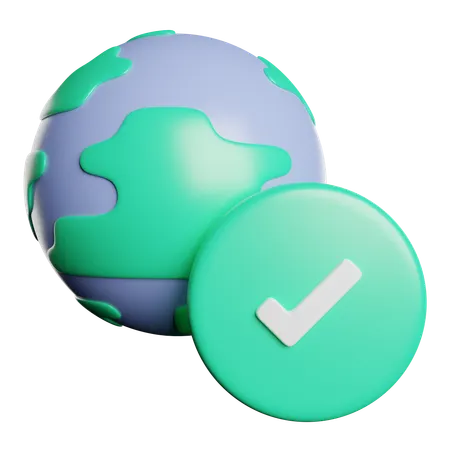 Global Verify  3D Icon