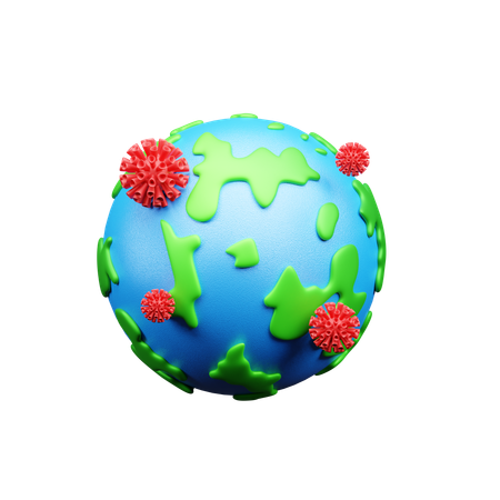Global Virus  3D Icon