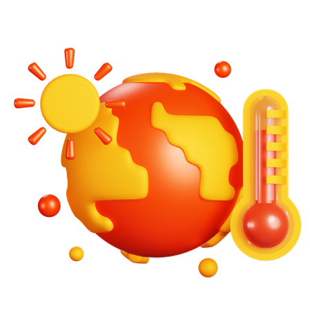 Global Warming  3D Icon