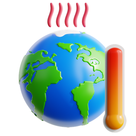Global Warming  3D Icon