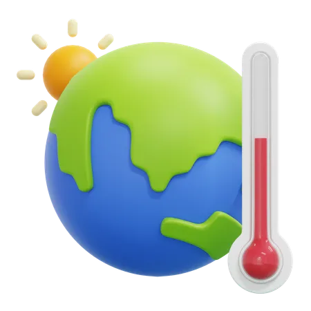 Global Warming  3D Icon