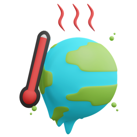 Global Warming  3D Icon