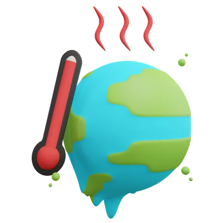 Global Warming  3D Icon