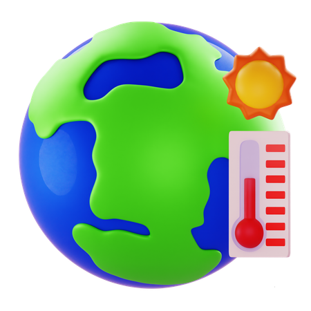 Global Warming  3D Icon