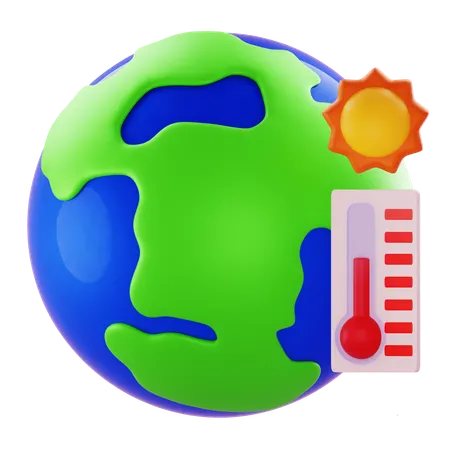 Global Warming  3D Icon