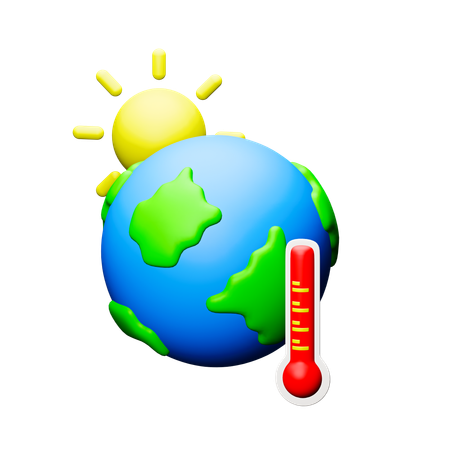 Global Warming  3D Icon