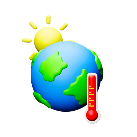 Global Warming  3D Icon