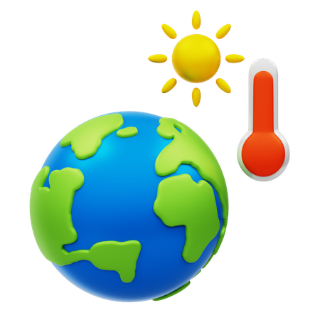 Global Warming  3D Icon