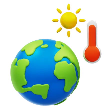 Global Warming  3D Icon