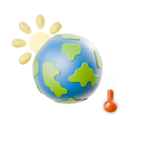 Global Warming  3D Icon