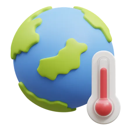 Global Warming  3D Icon