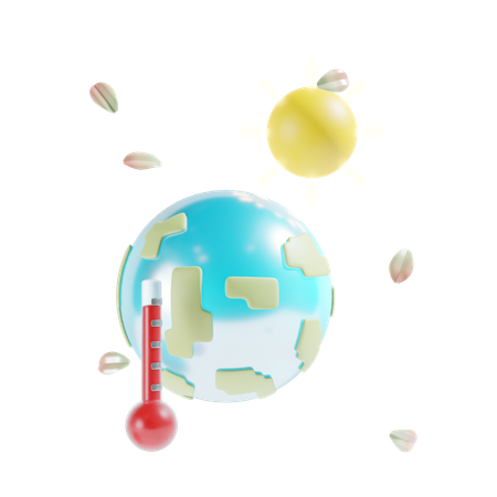 Global Warming  3D Icon