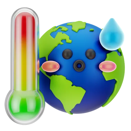 Global Warming  3D Icon