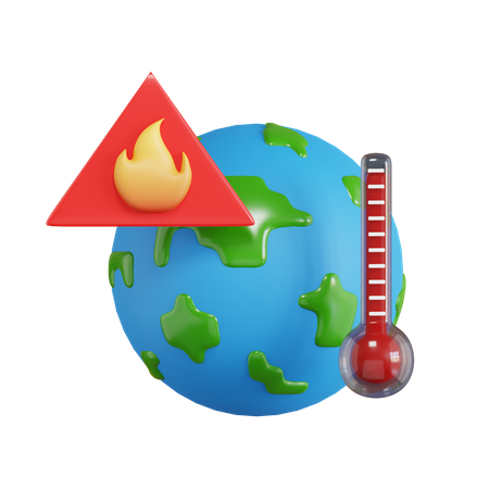 Global Warming  3D Icon