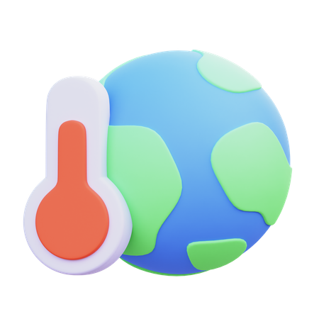 Global Warming  3D Icon