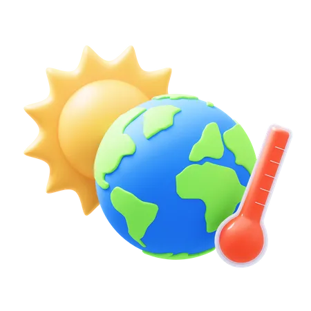 Global Warming  3D Icon