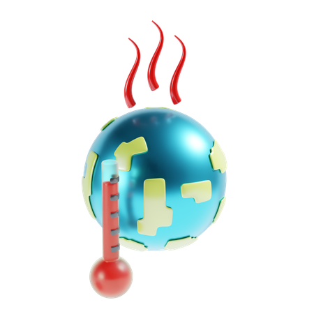 Global Warming  3D Icon