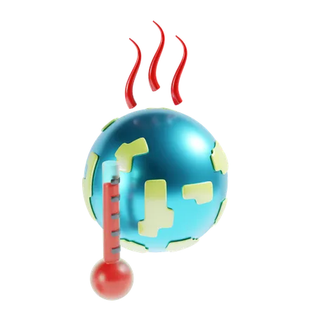 Global Warming  3D Icon