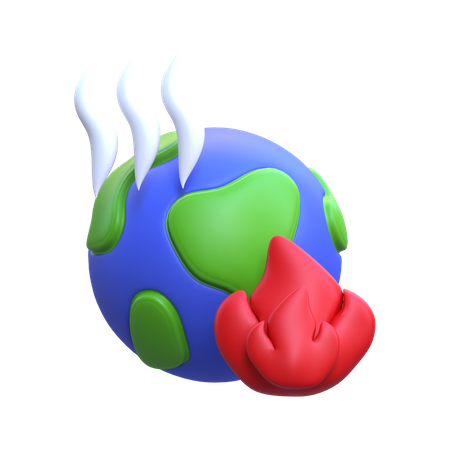 Global Warming  3D Icon