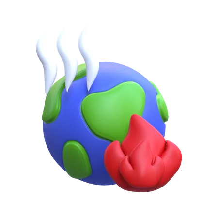 Global Warming  3D Icon