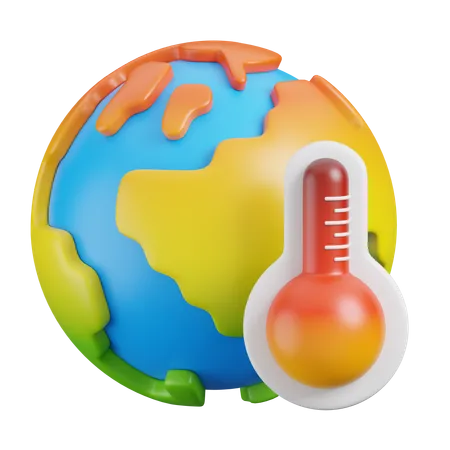 Global Warming  3D Icon