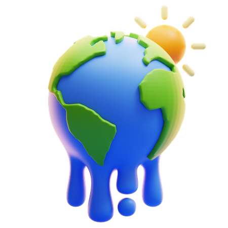 GLOBAL WARMING  3D Icon