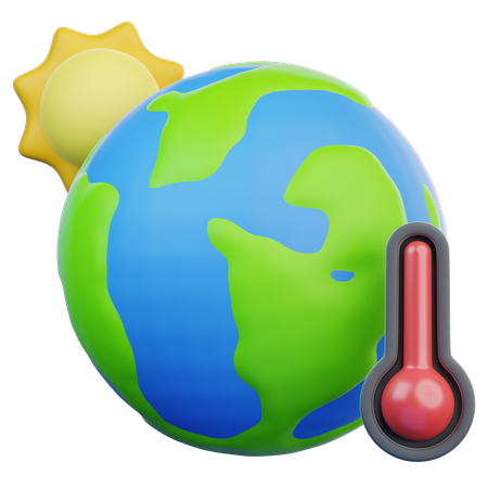 Global Warming  3D Icon