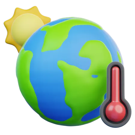 Global Warming  3D Icon