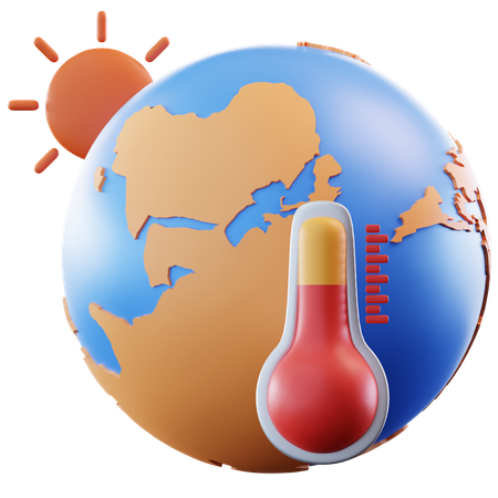 Global Warming  3D Icon