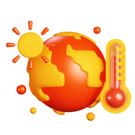 Global Warming  3D Icon