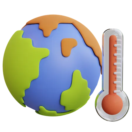 Global Warming  3D Icon