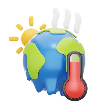 Global Warming  3D Icon