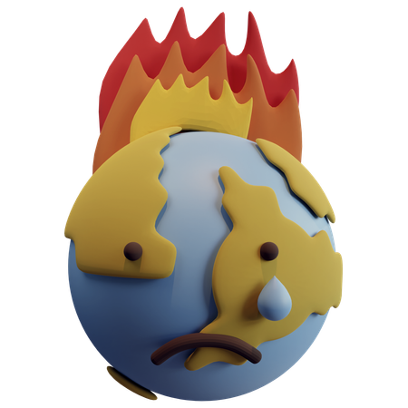 Global Warming  3D Icon