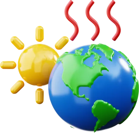 Global Warming  3D Icon