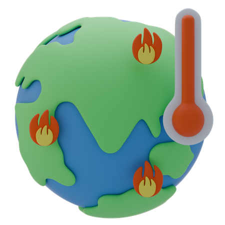 Global Warming  3D Icon